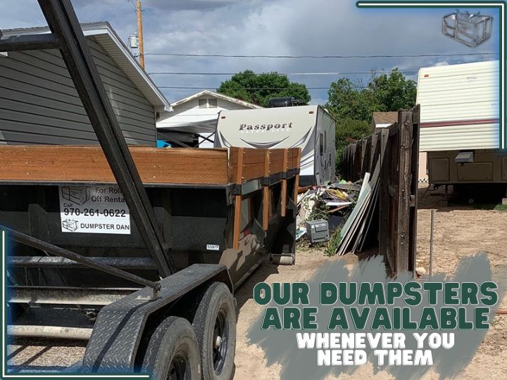 Choose Dumpster Dan's Roll-Off Dumpster Rentals to save time and hassle